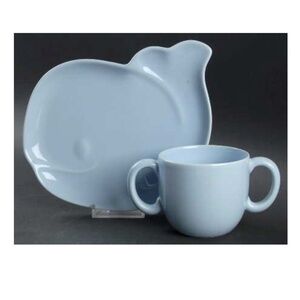 Tiffany & Co Tots Whale Plate and Cup Set
